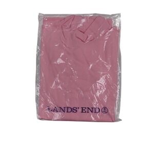Lands End Mock Neck Top Womens Medium Seaside Pink Long Sleeve‎ Mock Neck